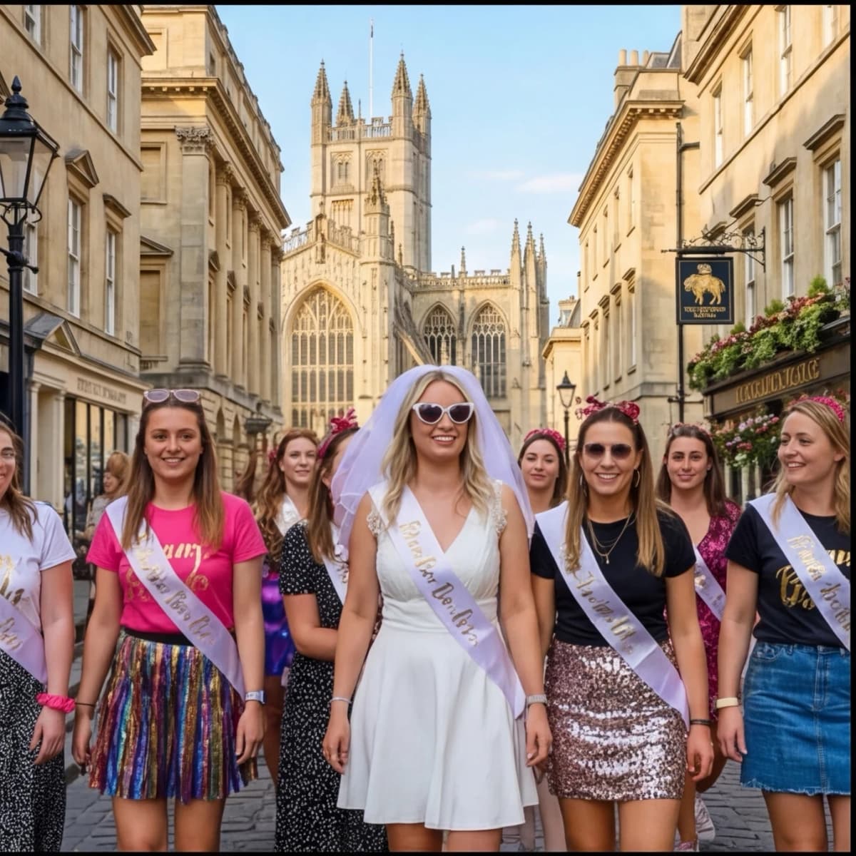 Hen weekend group celebration